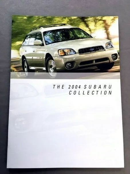 2004 Subaru 22-page Car Sales Brochure Forester Outback Legacy WRX Impreza Baja