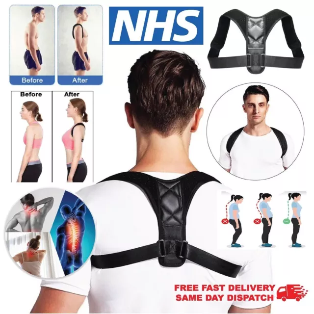 Posture Corrector Back Support Body Brace Wellness Lumbar Shoulder Support Belt