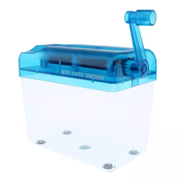 Manual Hand Cut Paper Shredder A6 Paper Documents Cutting Machine Tools Blue