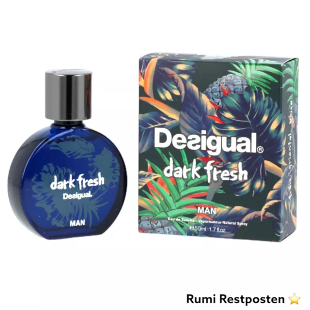 Desigual Dark Fresh Man Eau de Toilette EdT Spray 50ml Parfüm