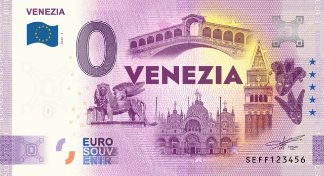 ITALIE 2021-1 DANTE ALIGHIERI VERSION ANNIVERSAIRE BILLET SOUVENIR 0 Euro Touristique Neuf