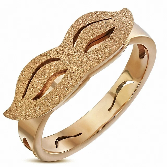 Fancy Ring With Mask Masquerade Sandblasted for Stainless Steel Plated Colour