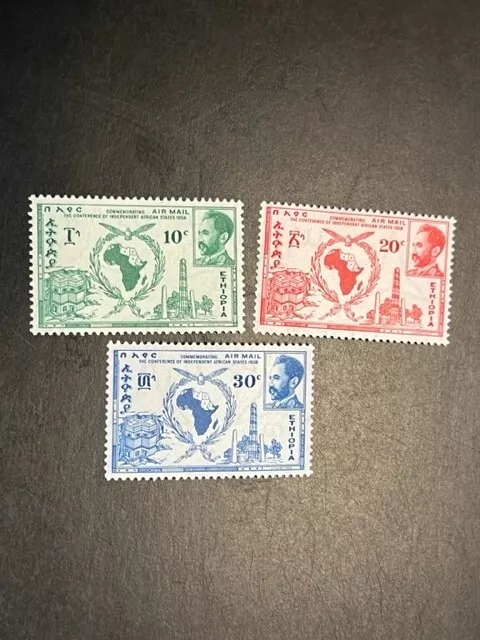 Ethiopia stamp C57-59 MH