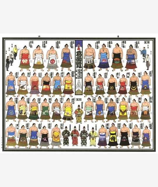 SUMO JANUARY 2024 Nishikie Picture Printing Banzuke basho Tournament