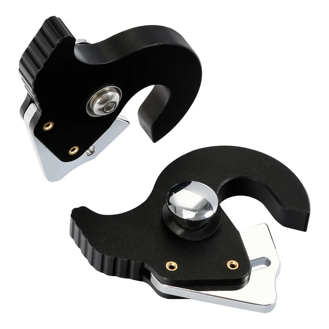 BLACK SISSY BAR Luggage Rack Detachable Docking Latch Clips Lock Fit