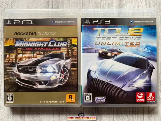 SONY PS3 Midnight Club Los Angeles & Test Drive Unlimite 2 set from Japan