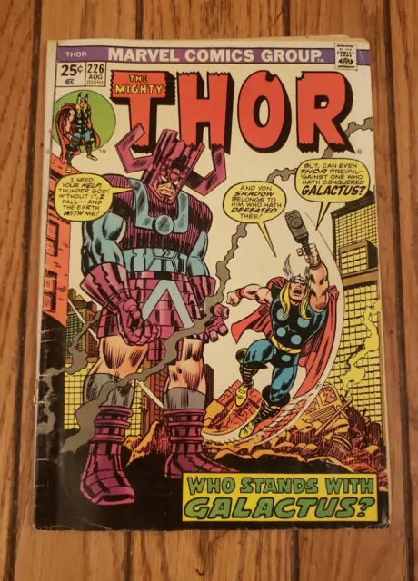 Thor #226 Galactus Cover 2nd Appearance Firelord (1974) Marvel Comics Romita