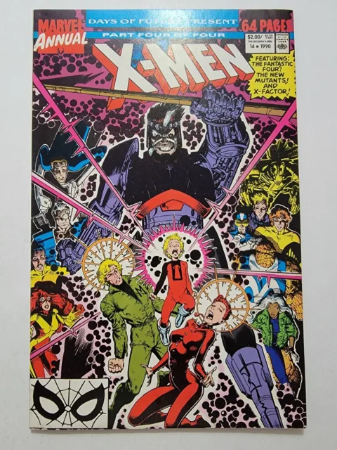 Uncanny X-Men Annual #14 NM- (Marvel 1990) 1st Gambit Cameo, Chris Claremont