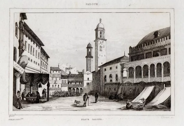 ST-IT PADOVA  Piazza dei Frutti - Padoue Place Galone 1834 Girard / Dosmond
