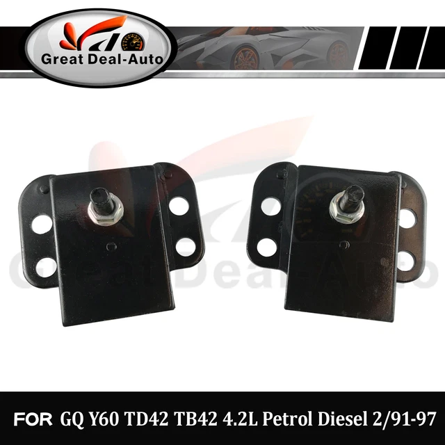 2 FRONT ENGINE Mounts for Patrol GQ Y60 TD42 TB42 4.2L 2/9197 4 bolt
