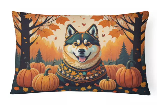 Akita Fall Canvas Fabric Decorative Pillow DAC1005PW1216