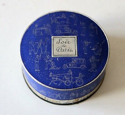 face powder scatola cipria vintage SOIR DE PARIS BOURJOIS PARIS piena poudre 