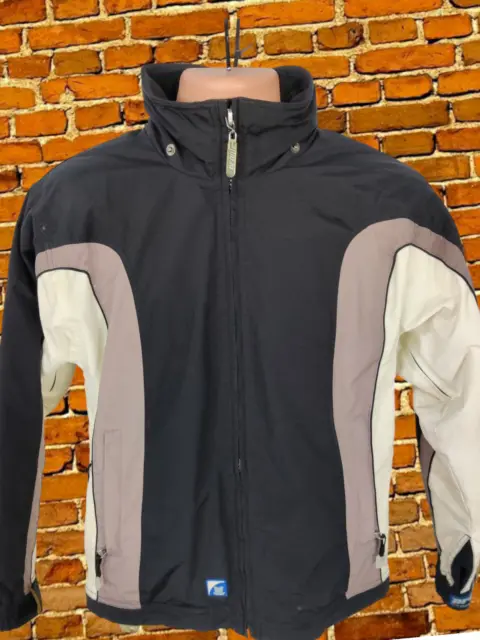 Mens Prom Size Uk Small Black Mix Light Padded Hood Jacket Coat Ski Snowboarding