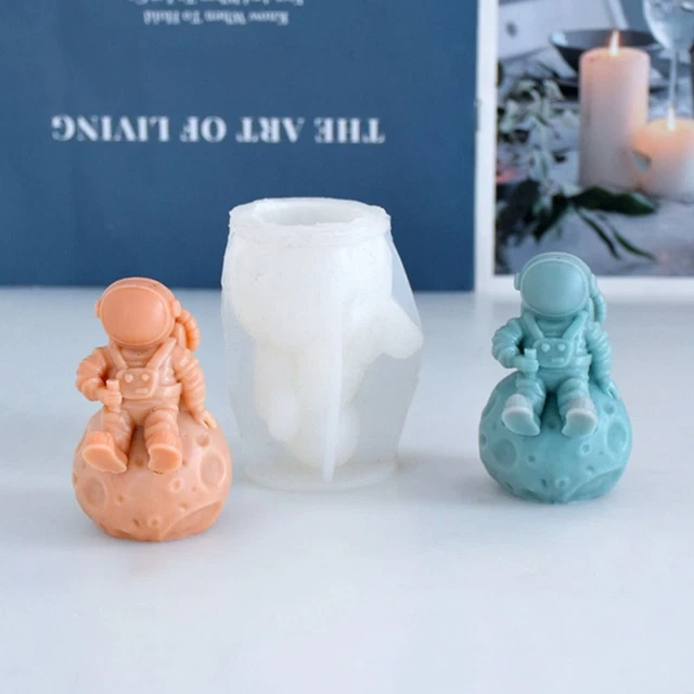 Candele profumo astronauta forma 3D arte cera forma sapone produzione silicone forma