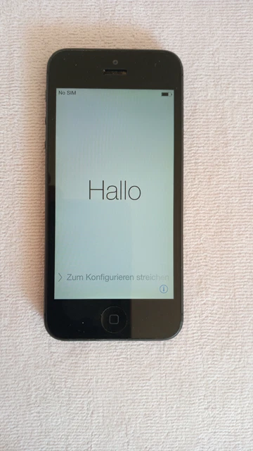 Apple iPhone 5 - 16GB - Schwarz & Graphit (Ohne Simlock) A1429 (GSM)