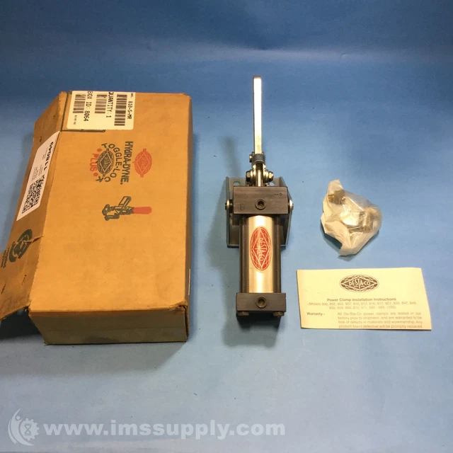 Destaco 810-S-MR Pneumatic Hold DownClamp,Cyl.Horizontal,SolidBar FNOB