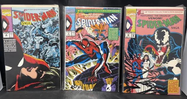 NobleSpirit No Reserve(PA) 1991 Spider-Man Saga # 2, 3, 4 Marvel Comics