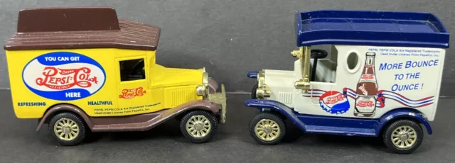 Gearbox Golden Wheels Ford Pepsi Cola Bottle Advertising MINI Delivery Truck LOT