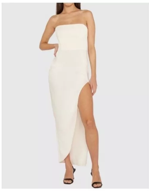 Brand New Creme-Coloured BY JOHNNY's **The Lotus Strapless Dress**