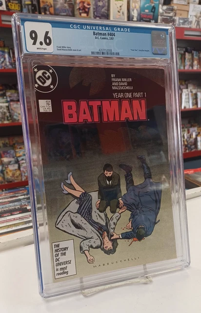 BATMAN #404 (DC, 1987) CGC Graded 9.6 ~ FRANK MILLER ~ YEAR ONE ~ White Pages