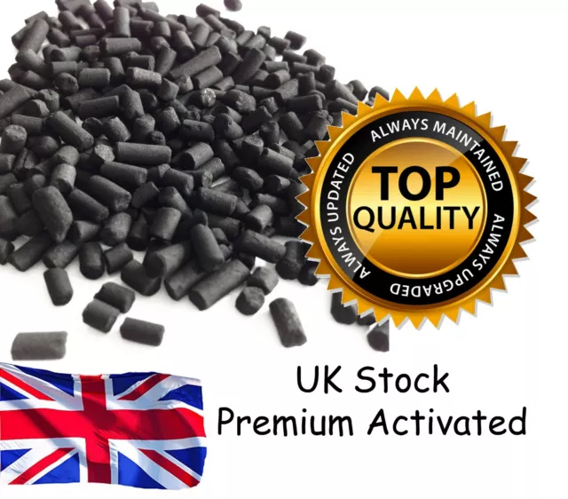 Premium Activated 1.5MM 4MM Carbon Charcoal Aquarium Fish Tank Pond Filter Media