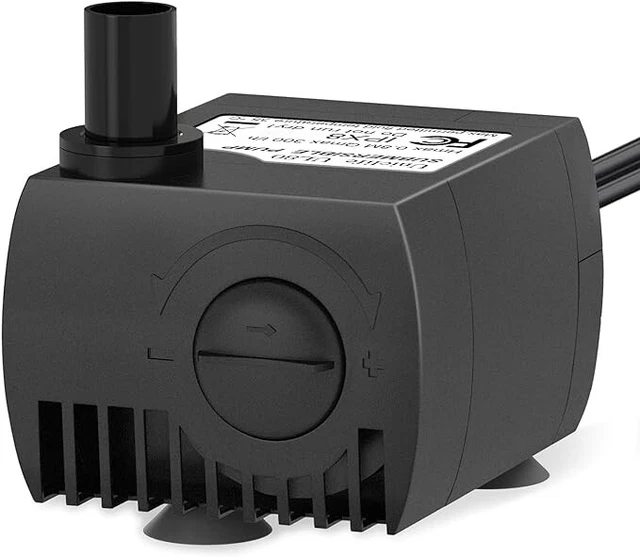 Submersible Water Pump Fish Tank Aquarium Feature Pond Fountain 300 Litres/hr