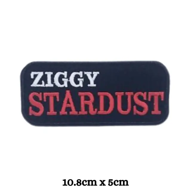 Ziggy Stardust studio album David Bowie Embroidery Patches Iron on Sew on Badges 2