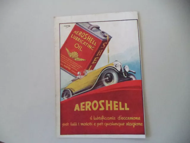 advertising Pubblicità 1933 AEROSHELL AERO SHELL OLIO OIL