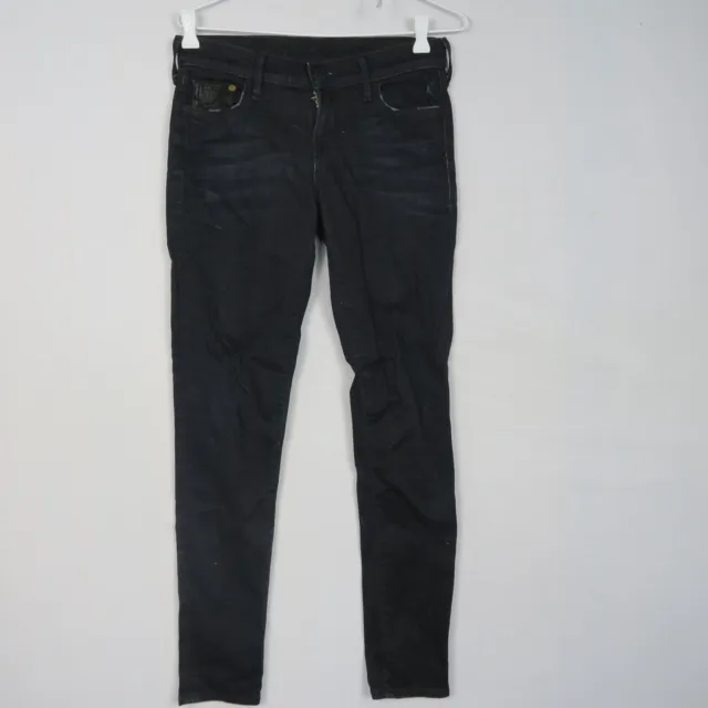 True Religion Womens Jeans 26W 30L or 8(AU)  Black Skinny Stretch Slim Fit Denim