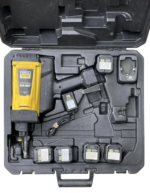 SIMPSON STRONG-TIE GCN-MEP Gas Actuated Concrete Nailer w/Batteries ...