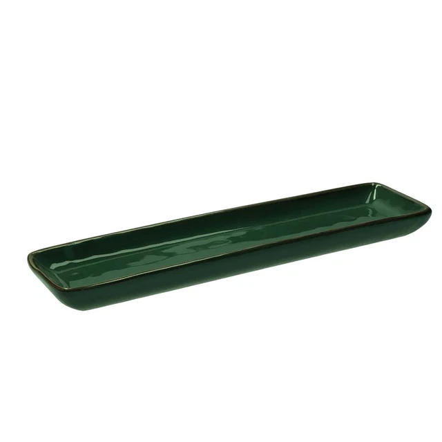 ROSE & TULIPANI - CONCERTO VERDE BOSCO Vassoio Rettangolare 32X8 Cm