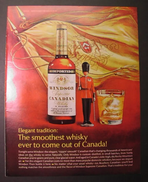 18 ads: CANADIAN MIST Whisky,1948-76; WINDSOR, HARWOOD, & Grande Canadian