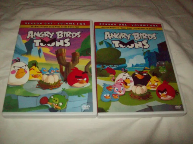 2 Angry Birds toons DVDs Season one vol. 1 & 2