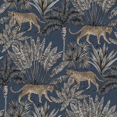 Noir/Rouge JF2201 Amazon Grandeco Amazone Jungle Exotique Animaux Fleurs Papier Peint 