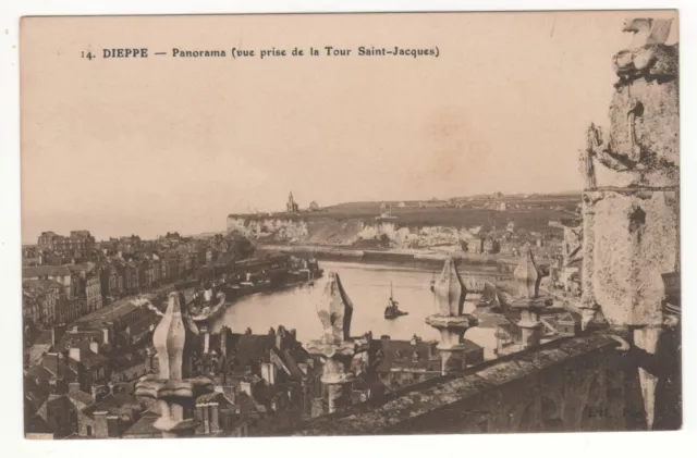 Cpa 76 - Dieppe : Panorama - Vue Prise De La Tour Saint-Jacques - Non Écrite