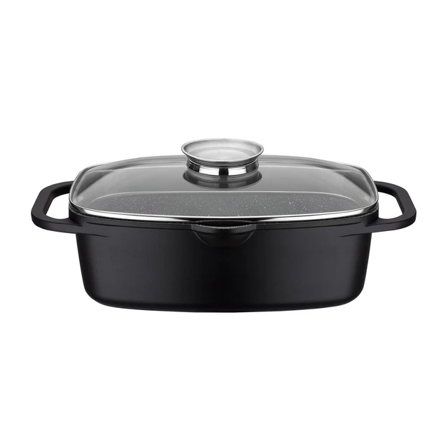 GSW Universalbräter GOURMET 33 x 21 cm - 6 Liter Grillboden Induktion