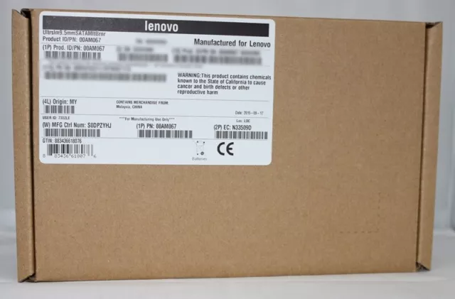 LENOVO 00AM067 Lenovo - Disk drive - UltraSlim Enhanced - DVD/RW - New Retail