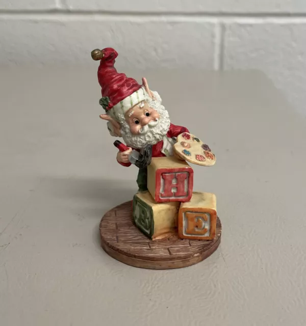 VINTAGE 1986 ELF ENESCO THE NORTH POLE VILLAGE * FLETCHER * painter