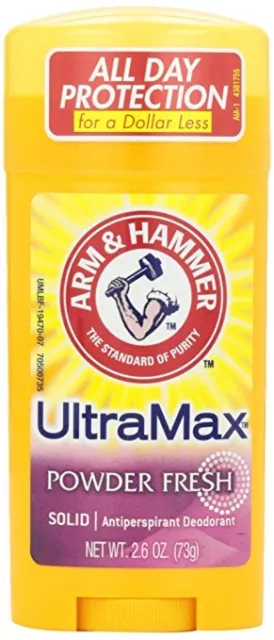 Arm & Hammer UltraMax Solid Antiperspirant/Deodorant Powder Fresh 2.6 oz (2 Pk)