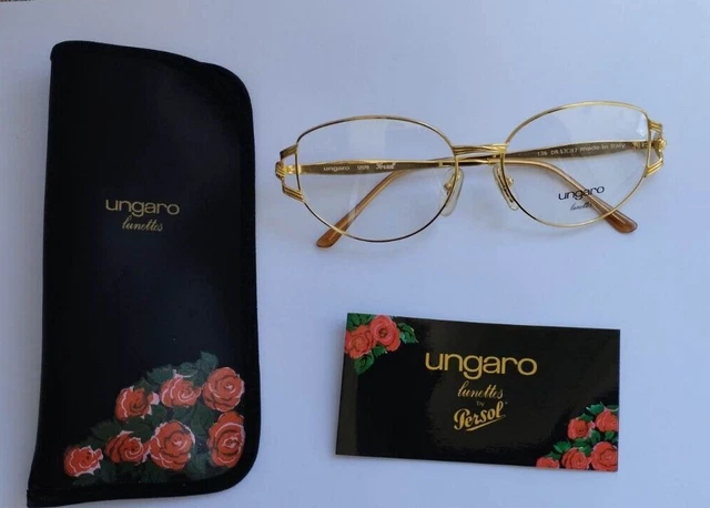 Emanuel Ungaro, Persol U579 57=17 DR 135mm Optical Frame With card.NEW OLD STOCK