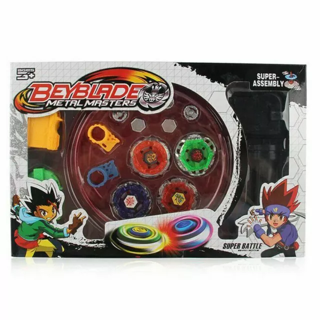 4D Beyblade Top Fusion Metal Master Fight Rapidity Rare Launcher Set Kid Toy New 3