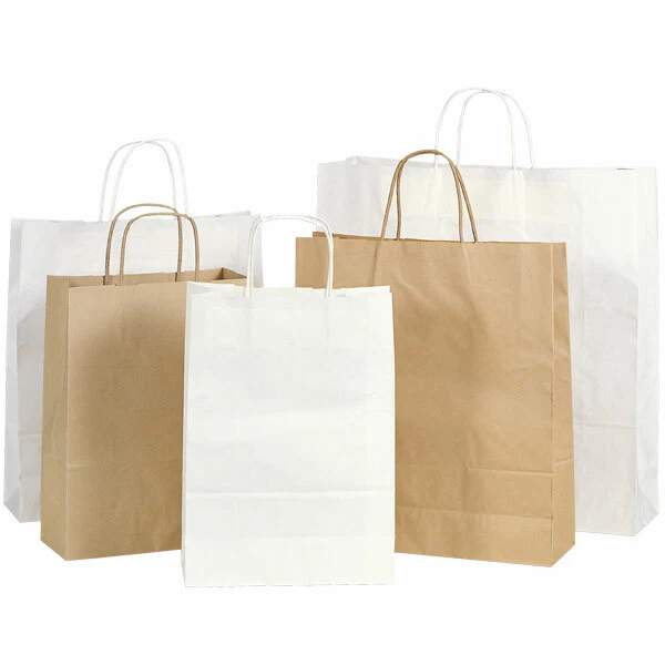 Sac Shopper Papier Poignée Torsadée 16+8x21cm Couleur Havane 100 Unité