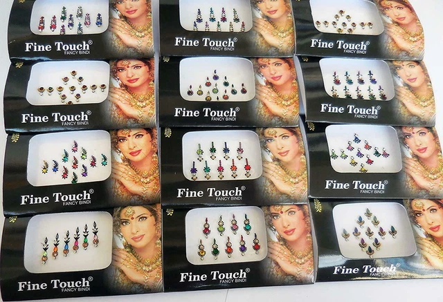Lot De 15 Bindis Autocollants Bordeaux 7mm - Bijoux Front Bollywood