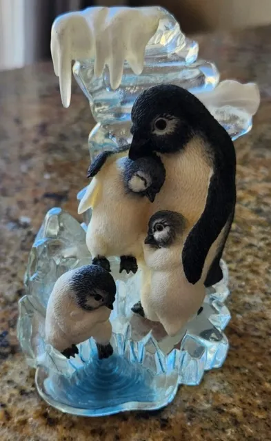 Polar Playmates Hamilton Collection Arctic Escapades It's To Cold Penguin Family