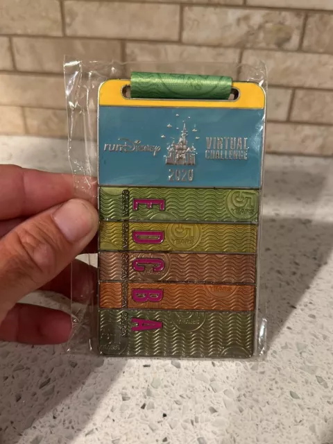 2020 RunDisney Virtual 5K Challenge Medal - Ticket Book WDW - Disney World Bo