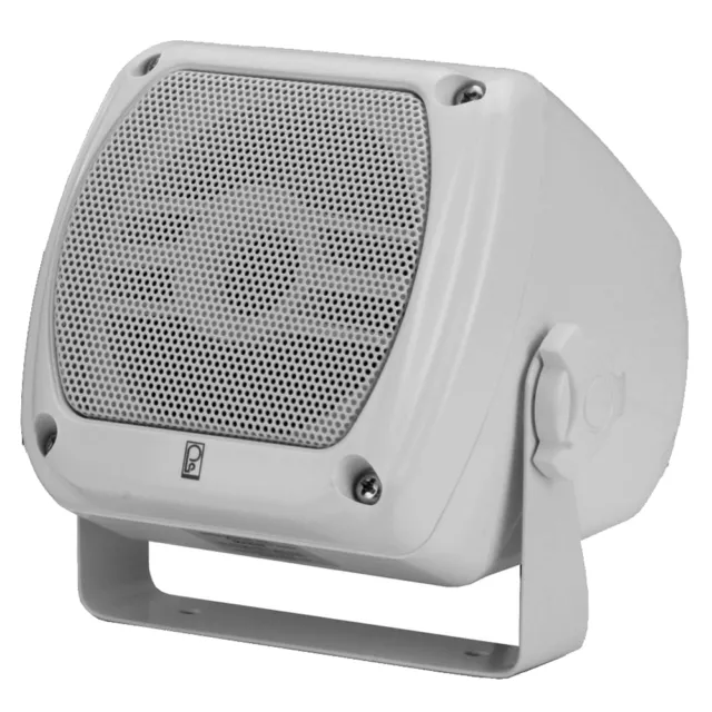 PolyPlanar Subcompact Marine Boat Box Speaker - (Pair) White