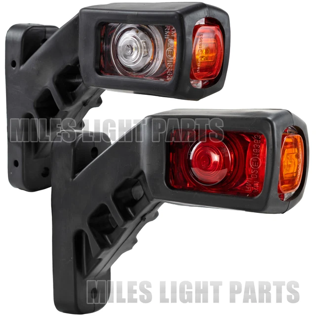 3FUNCTION SIDE OUTLINE Stalk LED Marker Lights Lamp Trailer Truck