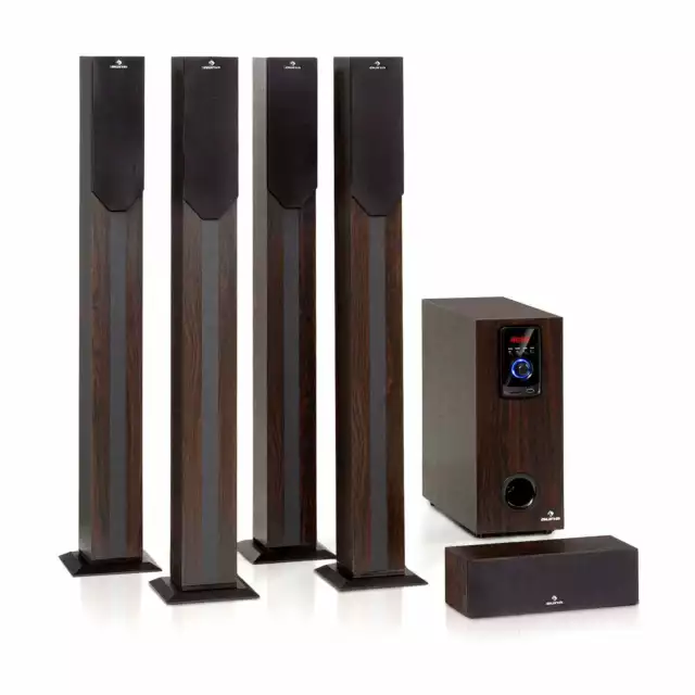 auna Elegance 5.1-Channel Surround System 190W RMS BT USB SD AUX