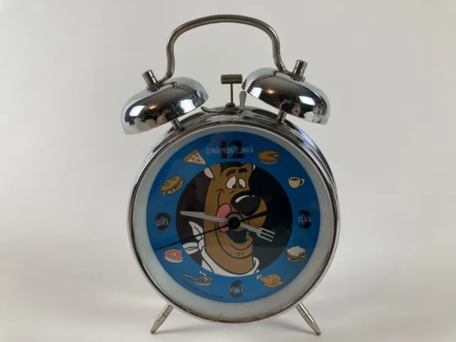 Scooby Doo Snacks Bell Alarm Clock Wind Up Vintage 1997 Warner Bros Studio Store