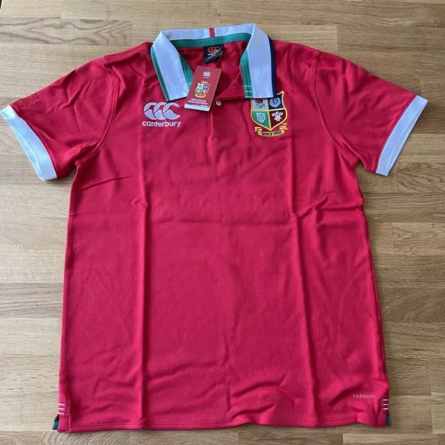 Canterbury British & Irish Lions Short Sleeve Rugby Shirt 2021 - Medium - BNWT